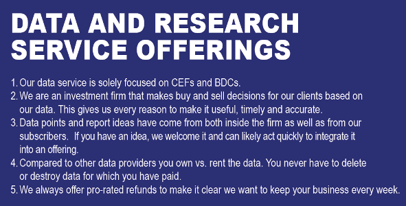 DATA AND RESEARCH SERVICE OFFERINGS